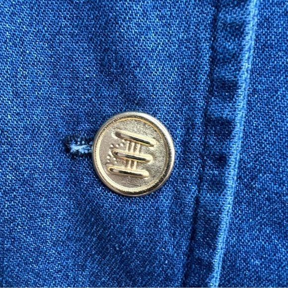 Vintage CITY GIRL SPORT Embroidered Denim Blazer  Womens Sz 16 Western Retro - Picture 7 of 12